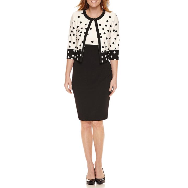 Danny & Nicole Elbow Sleeve Jacket Dress