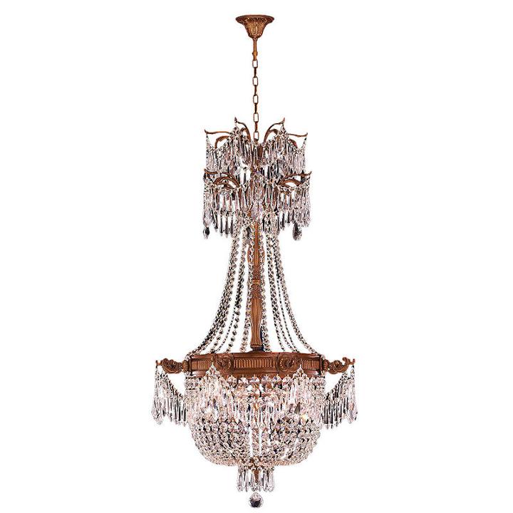 Winchester Collection 4 Light French Gold Finish And Crystal Chandelier