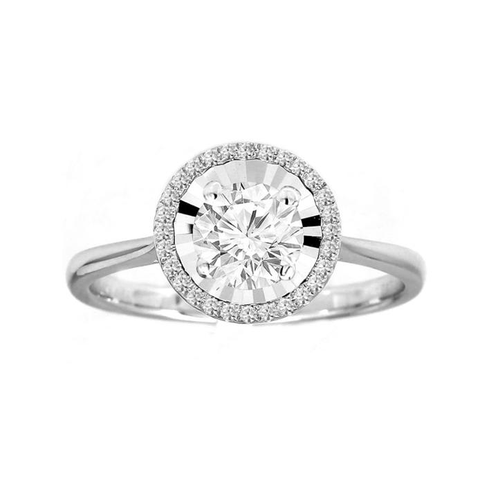 1/7c Diamond 14k White Gold Ring