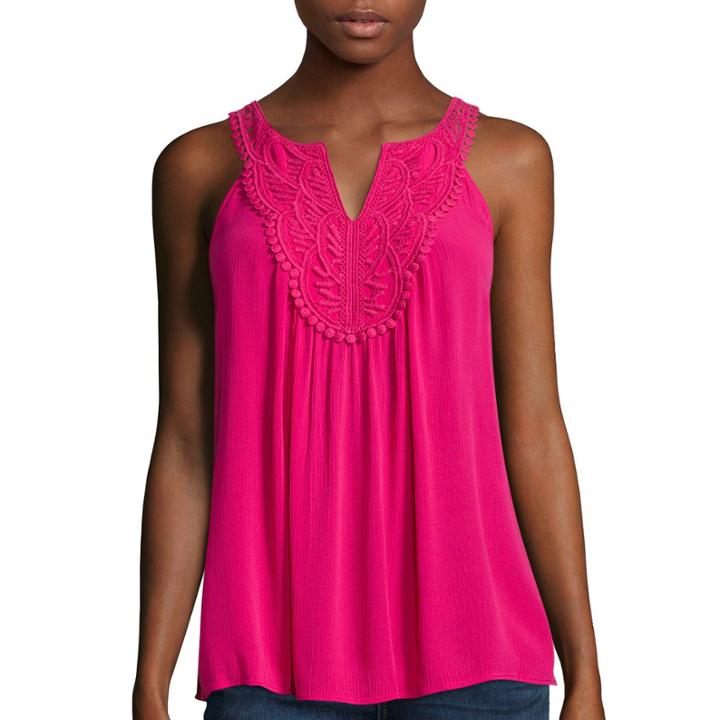 A.n.a Crochet Swing Tank Top