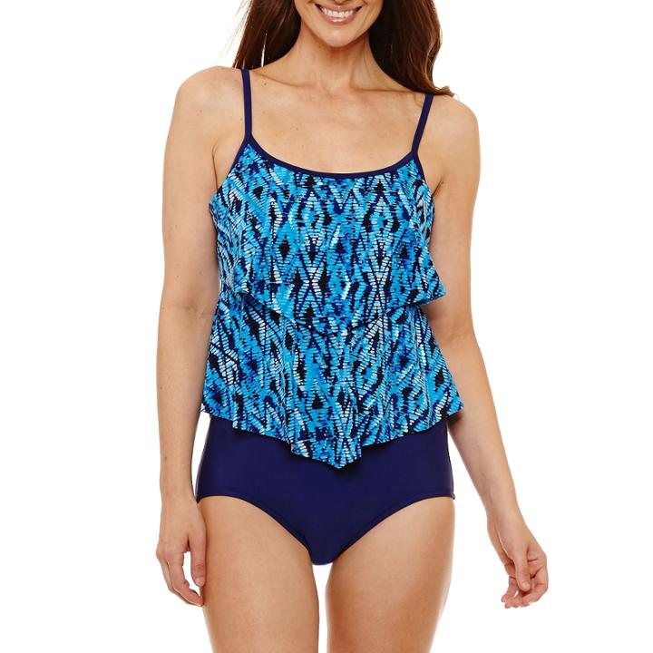 Azul By Maxine Of Hollywood One Piece Swimsuit