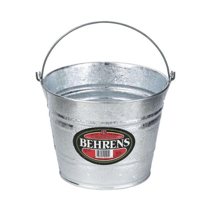 Behrens High Grade Steel 1205 5 Quart Hot Dipped Galvanized Steel Pail