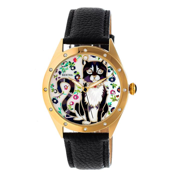 Bertha Womens Black Strap Watch-bthbr6104