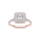 1 Ct. T.w. Diamond 14k Rose Gold Engagement Ring