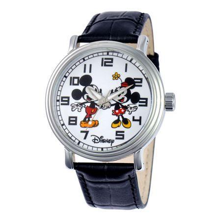 Disney Mens Mickey & Minnie Mouse Vintage-style Watch