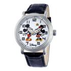Disney Mens Mickey & Minnie Mouse Vintage-style Watch