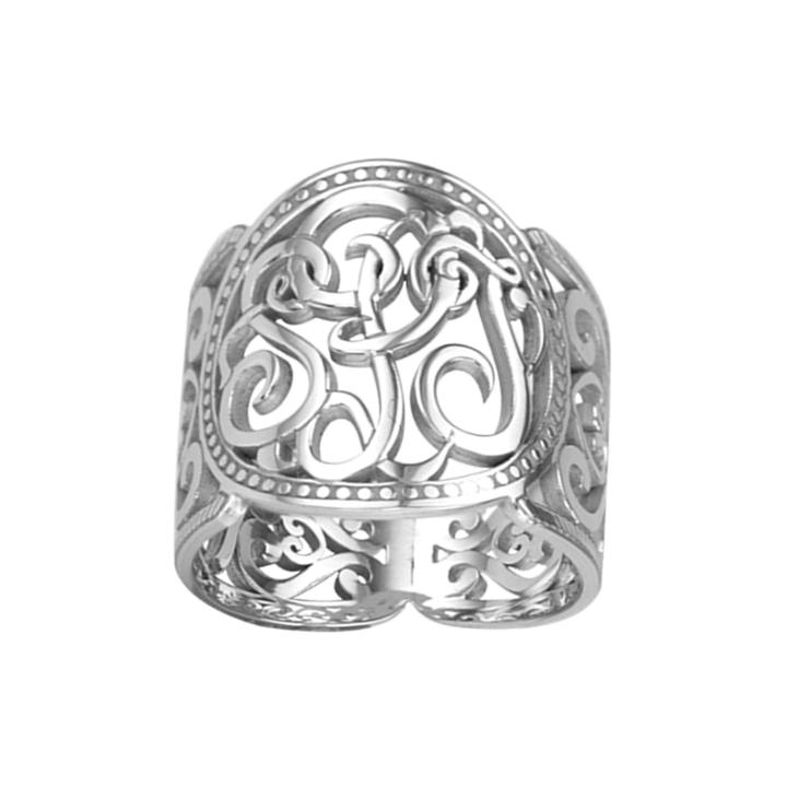 Personalized 18mm Script Monogram Ring