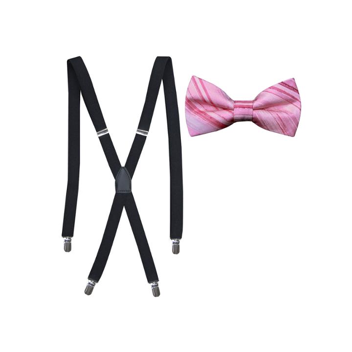 Jf J.ferrar Stripe Bow Tie Set