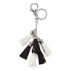 Faux Suede Tassel Handbag Charm