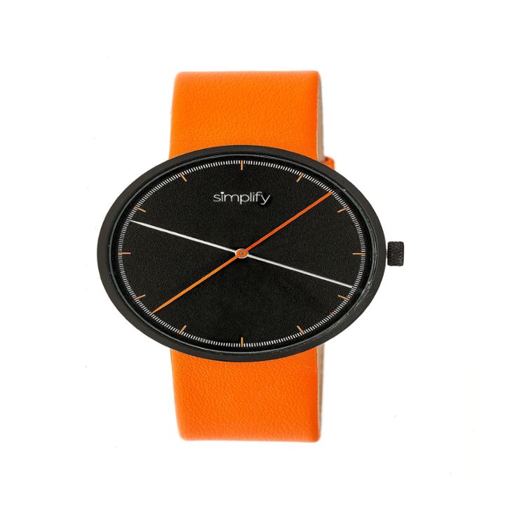 Simplify Unisex Orange Strap Watch-sim4103