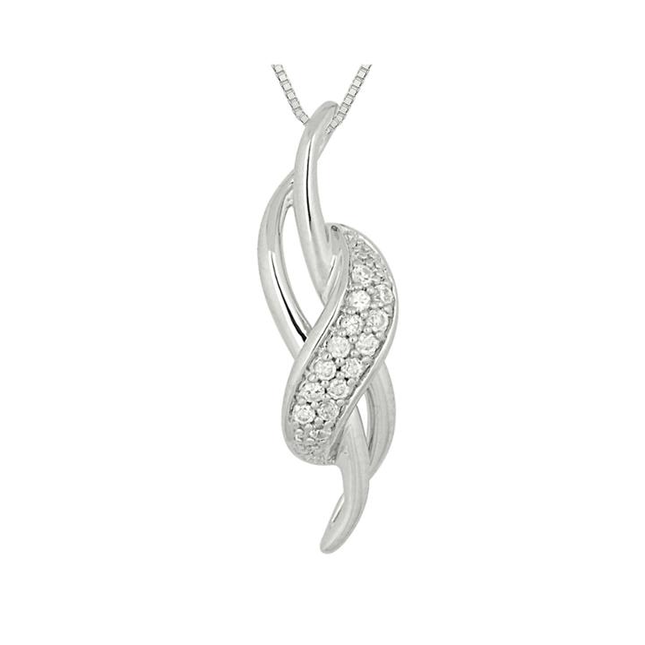 1/9 Ct. T.w. Diamond Loop Pendant Necklace