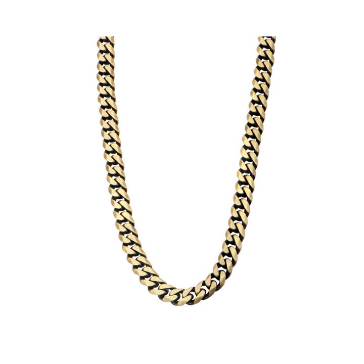 Gold Tone Stainless Steel 22 Curb Chain Necklace