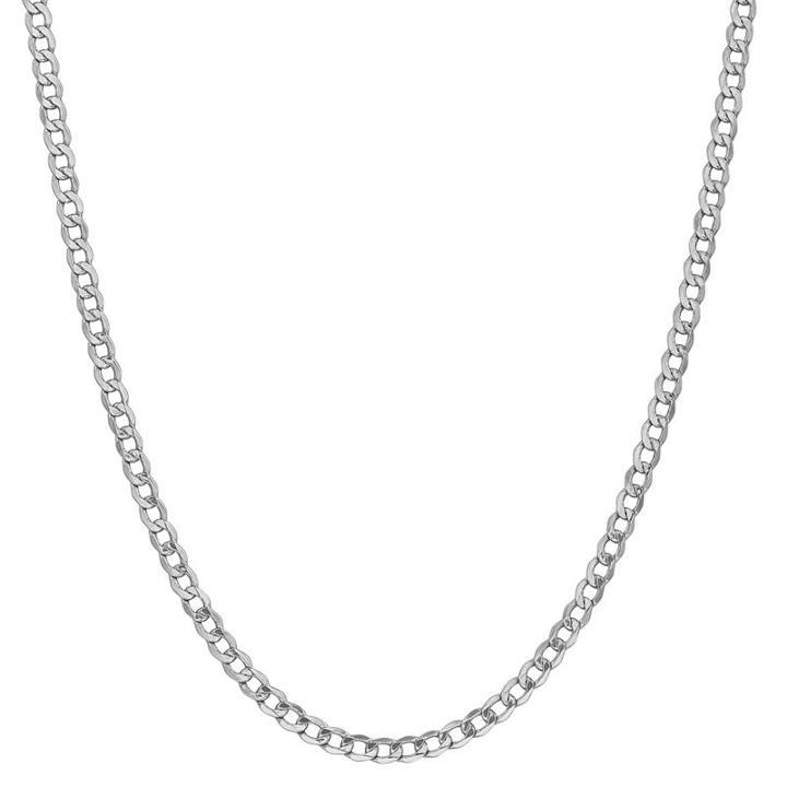 Semisolid Curb 24 Inch Chain Necklace