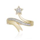 Enchanted Disney Fine Jewelry 1/5 Ct. T.w. Genuine Diamond 10k Gold Tinker Bell Ring