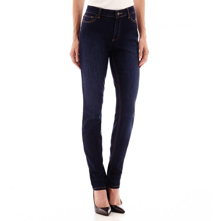 Liz Claiborne Curvy Fit Slim Leg Jeans