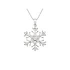 Womens 1/10 Ct. T.w. White Diamond Sterling Silver Pendant Necklace