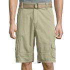 Plugg Cumberland Relaxed-fit Lightweight Belted Twill Cargo Shorts