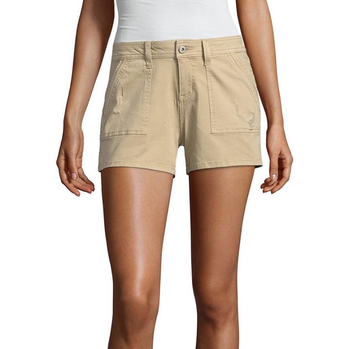 Arizona 4 1/2 Utility Midi Shorts-juniors