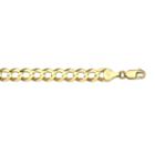 14k Yellow Gold 7mm Curb Necklace 20