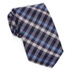 U.s. Polo Assn. White Check Silk Tie