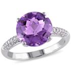 Purple Amethyst 14k Gold Engagement Ring
