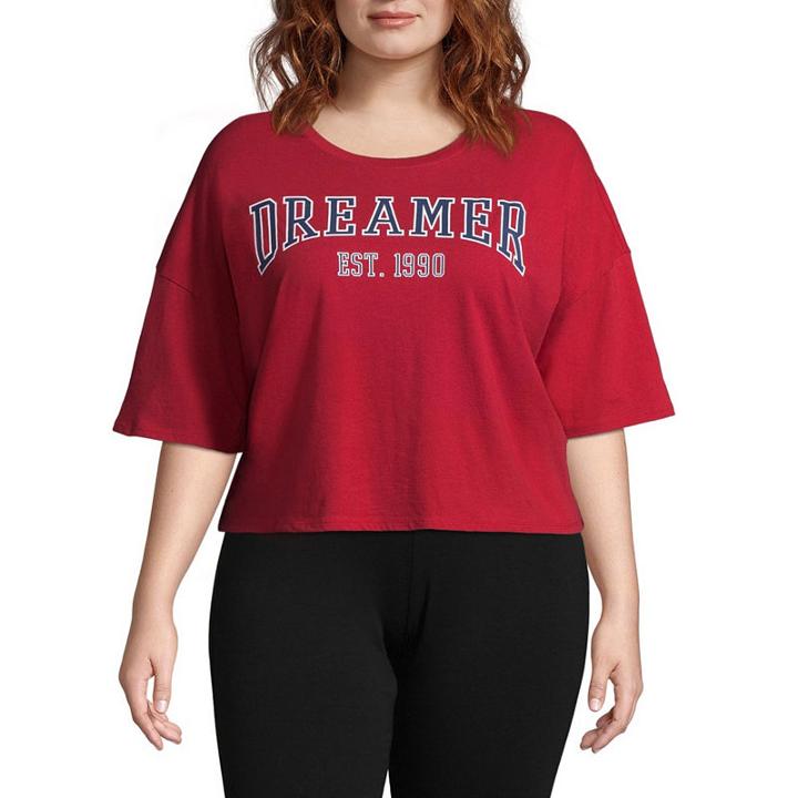 Flirtitude Cropped Tee - Juniors Plus