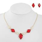 Monet Jewelry Womens 2-pack Red Jewelry Set