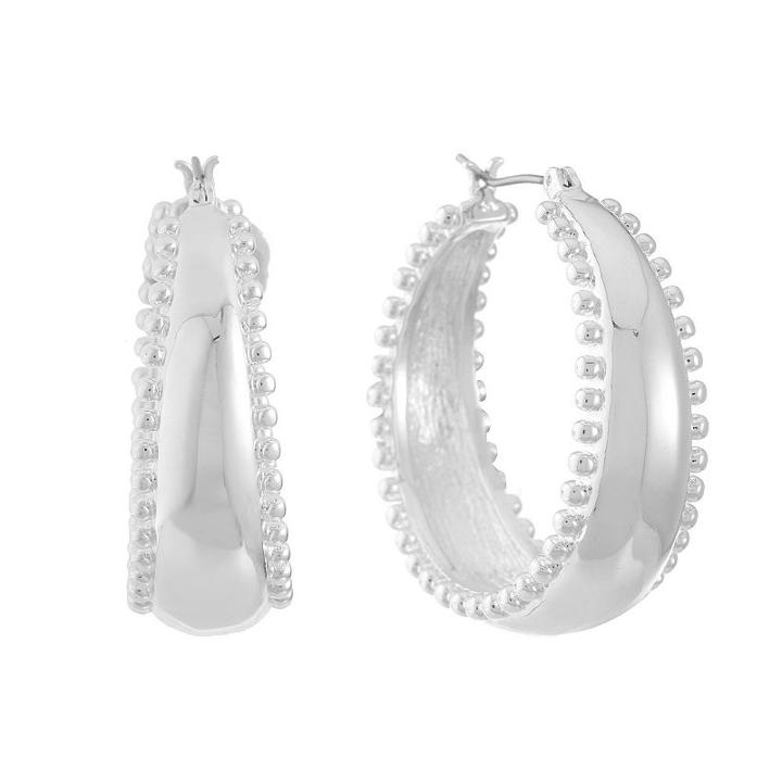 Gloria Vanderbilt 31.3mm Hoop Earrings