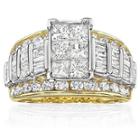 3 Ct. T.w. Diamond Multi-stone Engagement Ring