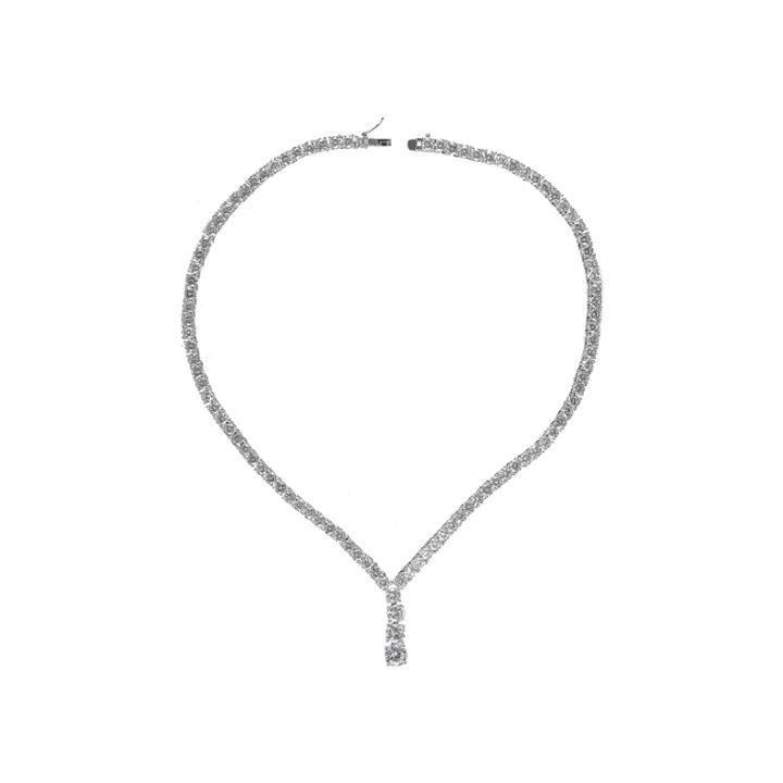 Cz By Kenneth Jay Lane Cubic Zirconia Y Necklace