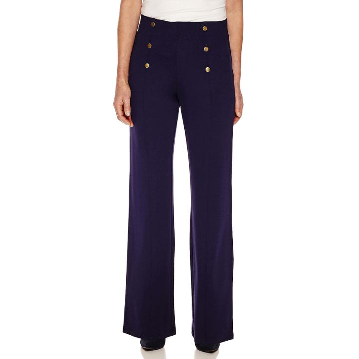 Sag Harbor Woven Flat Front Pants