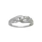 Hallmark Diamonds 1/5 Ct. T.w. Diamond Heart Sterling Silver Ring