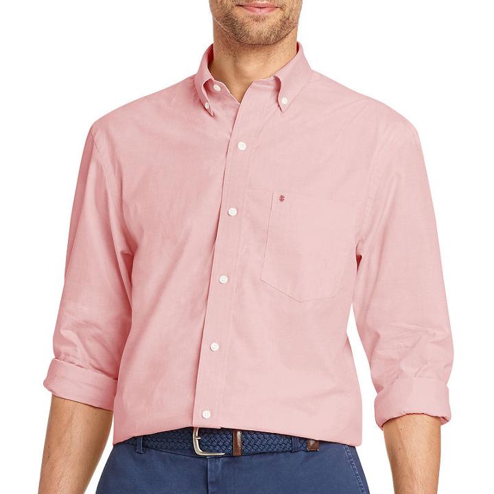 Izod Long Sleeve Premium Essential Button Down Shirt