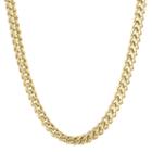 Mens Stainless Steel & Gold-tone Ip 24 6mm Foxtail Chain