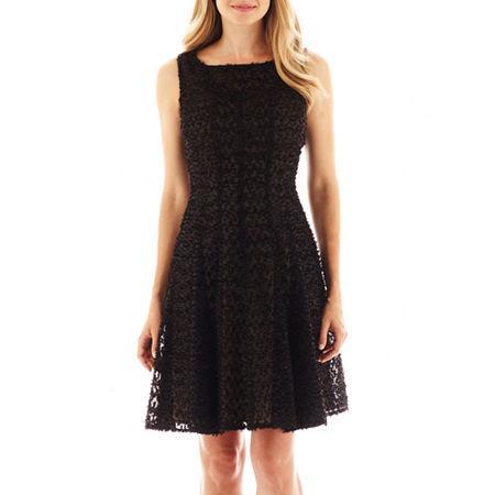 Danny & Nicole Sleeveless Fit-and-flare Dress