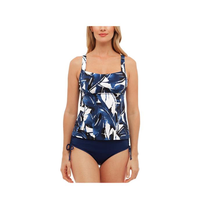 St. John's Bay Viva Antigua Seamed Peasant Tankini