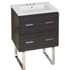23.75-in. W Floor Mount Dawn Grey Vanity Set For 3h4-in. Drilling