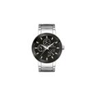 Bulova Mens Black-dial Stainless Steel Watch 96c105