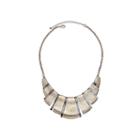 Bold Elements&trade; Mixed-metal Textured Collar Necklace