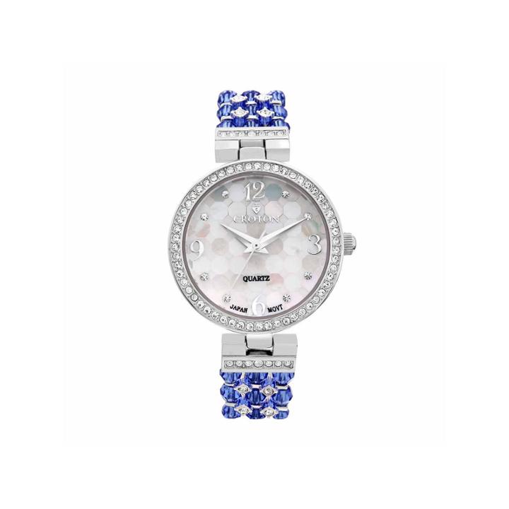 Croton Blue Swarovski Womens Blue 2-pc. Watch Boxed Set-cn207563rhbl