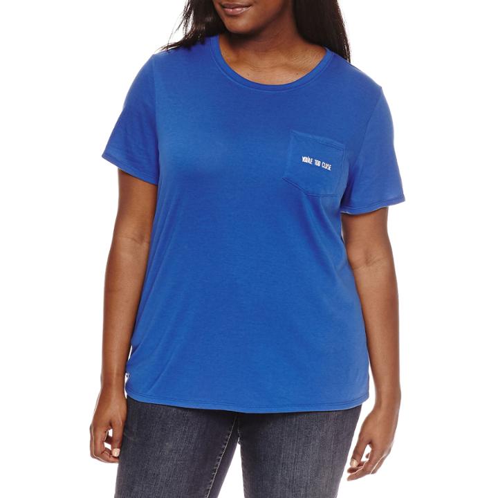 Arizona You're Too Close Or Unbothered Graphic T-shirt- Juniors Plus