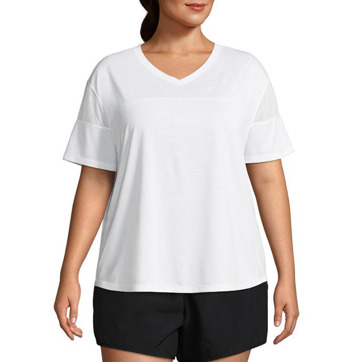 Xersion Mesh Short Sleeve Tee - Plus