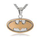 Dc Comics Batman Two-tone Stainless Steel Pendant Necklace