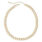 Monet Gold-tone Curb Link Collar Necklace