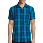 Jf J. Ferrar Short-sleeve Woven Slim-fit Shirt