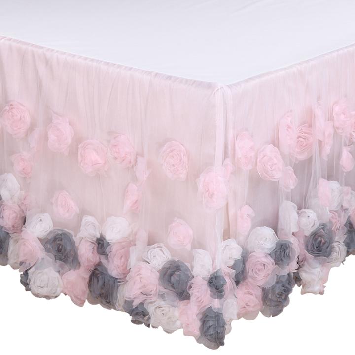 The Peanut Shell Colette Crib Skirt