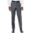 Collection By Michael Strahan Gray Weave Flat-front Suit Pants - Classic Fit