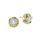 1 Ct. T.w. Diamond Stud Earrings In 14k Yellow Gold