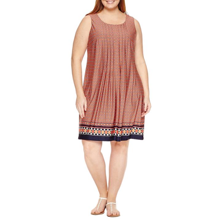 Perceptions Sleeveless Knit Sundress-plus