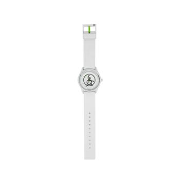 Q & Q Smilesolar White Sport Strap Watch